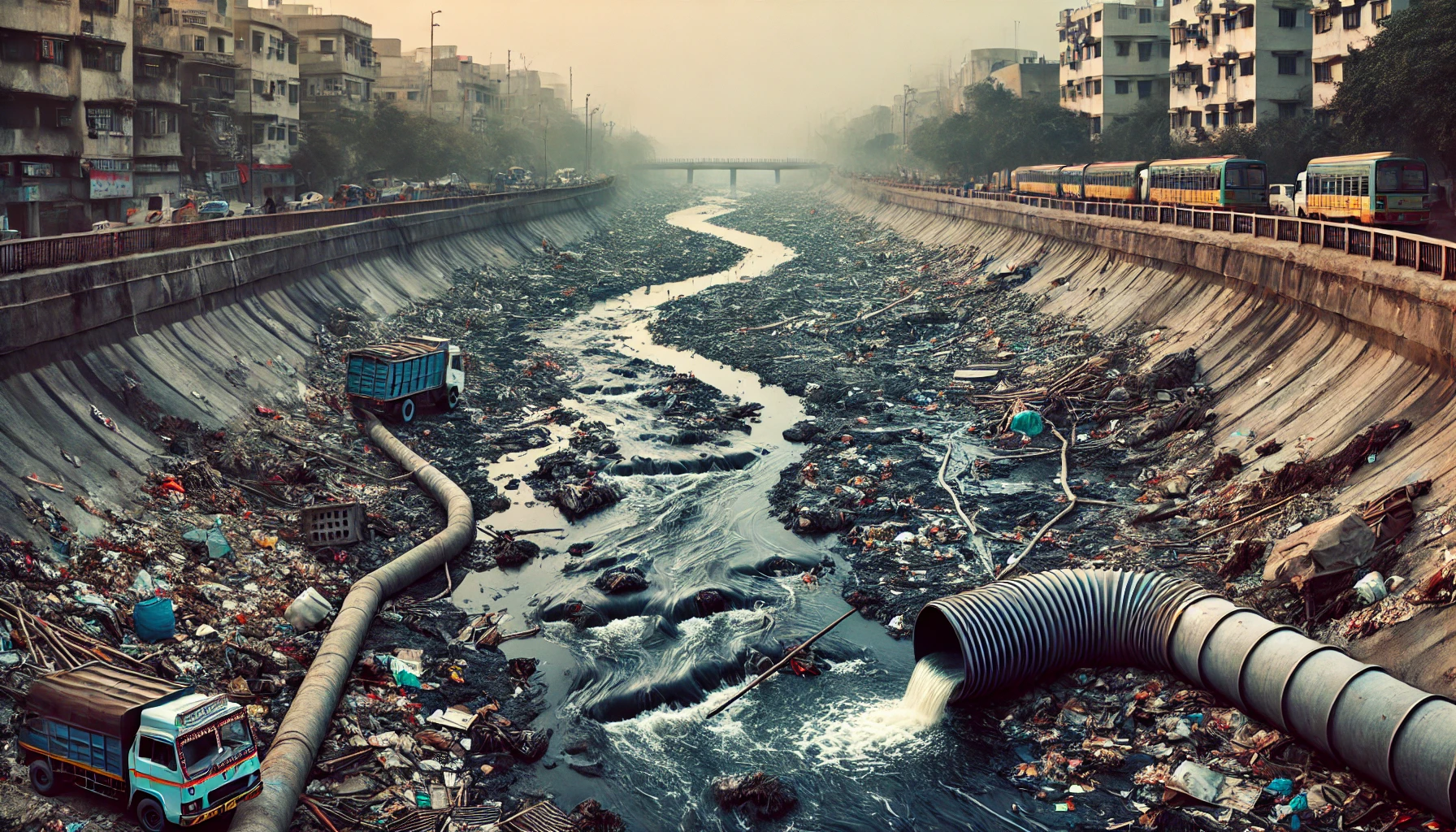 Pollution: A man made disaster which can affects our health and wealth.
