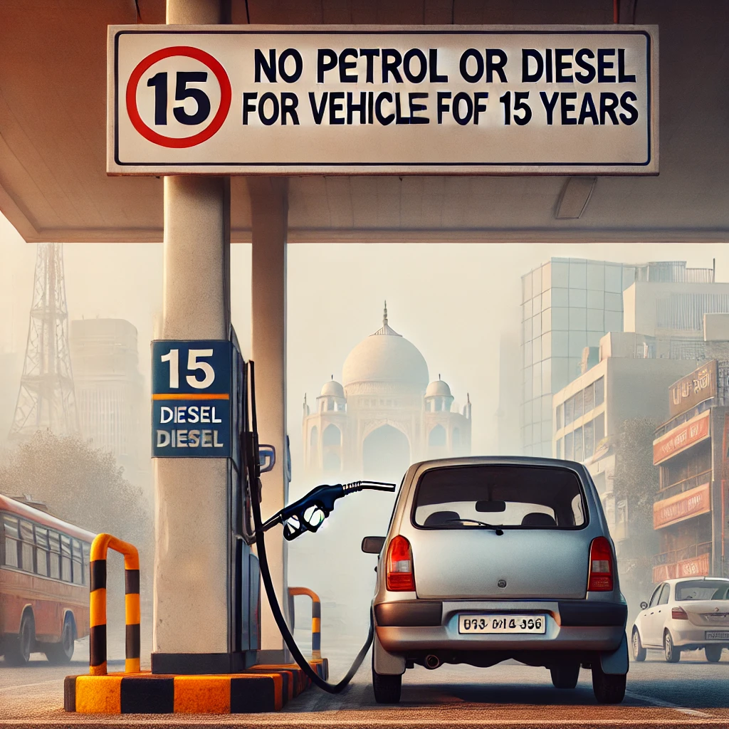 Delhi Govt Bans Petrol for 15-Year-Old Vehicles: Impact on Middle-Class & Pollution