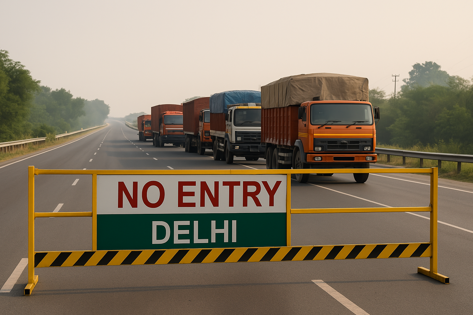 Delhi-NCR Traffic Restrictions: No Entry for Goods Vehicles on Key Routes