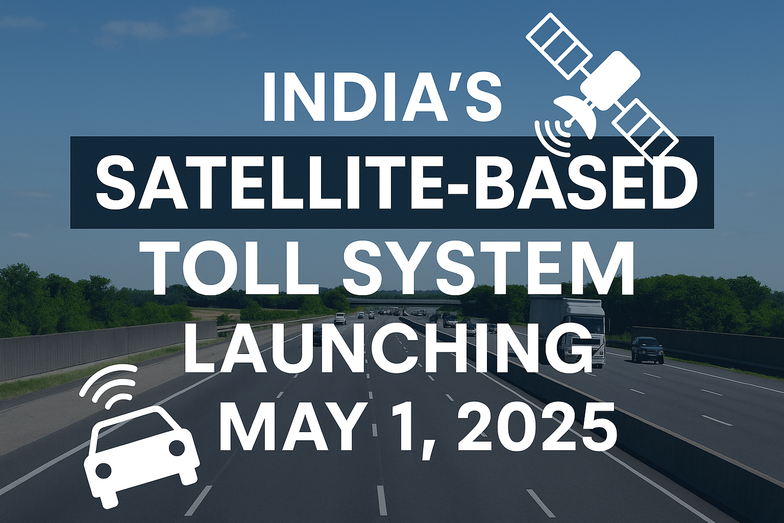 India’s Satellite-Based Toll System Launching May 1, 2025: Everything You Need to Know
