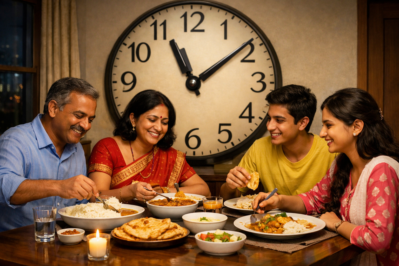 Late Dinner in India: How Eating After 9 PM is Ruining Digestion & Sleep